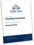 CPA Atlas printable flashcards for the 2027 CPA Exam, cover